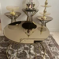 میز وسط و سه عددعسلی همرا با دکور