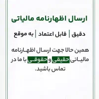 ارائه خدمات مالی و مالیاتی و مشاوره