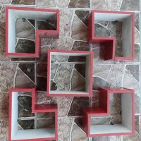 باکس و شلف 5 تایی چوبی