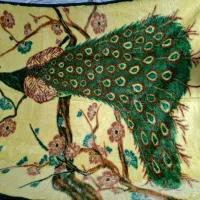 پتو 2نفره پشمی مدل طاووسی ضخیم تراکم بالا