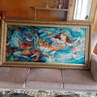 تابلو فرش چله ابریشم