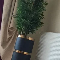 درختچه مصنوعی بامبو با گلدان فایبر گلس