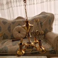 فروش لوستر به علت تغییر دکوراسیون|لوستر و چراغ آویز|تربت‌حیدریه, آسایش|دیوار