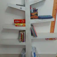 کتابخانه تمام چوب طرح درخت