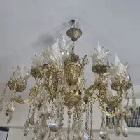 لوستر ۶ شاخه برنج تمیز به فروش میرسد|لوستر و چراغ آویز|قرچک, میرزائی جنوبی|دیوار