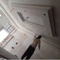 گچ کاری لکگیری  گچ خاک. سفید