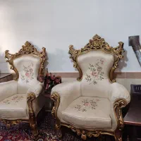 یک دست ۹ نفره مبل سلطنتی تمیز تبریز|مبلمان خانگی و میز عسلی|ایلخچی, |دیوار