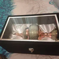 ظرف مسی حکاکی شده