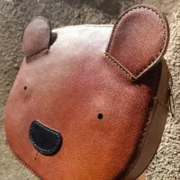 کوله پشتی چرم طبیعی دست دوز