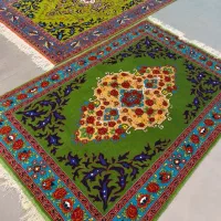 فرش دستباف کف ساده سبز (بساک کرج هستیم )|فرش|تهران, شهرک غزالی|دیوار