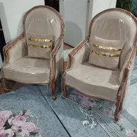 فروش دو عدد مبل تک نفره فرانسوی نونو با کاور