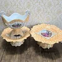 سرویس سه تیکه ظروف دکوری و پذیرایی