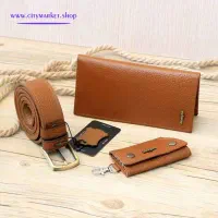 ست مردانه چرم طبیعی گاوی|کیف، کفش، کمربند|کهریزک, |دیوار