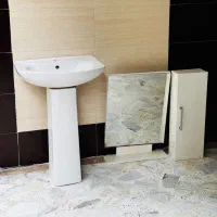 روشویی ایستاده ایساتیس همراه آیینه باکس