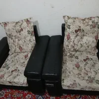 مبلمان راحتی هفت نفره،کاملاسالم به همراه عسلی