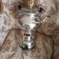 سماور گازی استیل 6 نیم لیتر دل نشین
