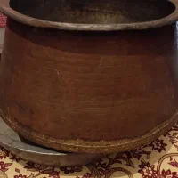 دیگ وتشت وجام وکفگیر مسی سالم