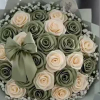 دسته گل روبانی|گل مصنوعی|بانه, |دیوار