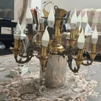 لوستر  ۸ شاخه دوتایی|لوستر و چراغ آویز|قم, طلاب غیر ایرانی|دیوار