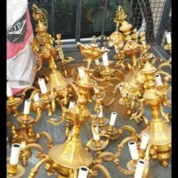 فروش وخرید لوستر برنزی وروکش طلا