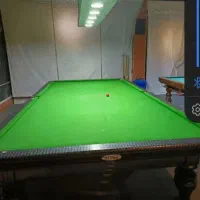 میز اسنوکر با لوازم و یک دست شار ارامیت سبز بلژیکی