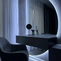 آینه کنسول و شلف فانتزی با طراحی خاص