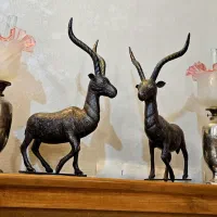 جفت مجسمه فولادی چکشی