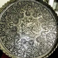 مجمع مس لبکنگره قاجار قلم فاخرارزشمندپهلوی طرح بزم|کلکسیون اشیاء عتیقه|زنجان, |دیوار