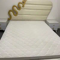 فروش تخت خواب ۲ نفره با پاتختی و میز تلوزیون|تخت و سرویس خواب|خوی, |دیوار