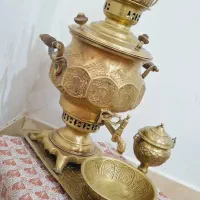 سماور برنجی زغالی قدیمی