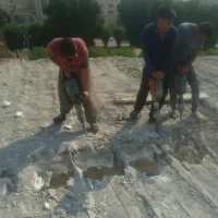 تخریب و کف سازی دیوار چینی