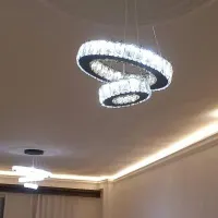 لوستر نور کریستال +|لوستر و چراغ آویز|رشت, معلم|دیوار