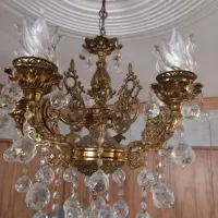 لوستر ۵شاخه برنز