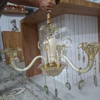 لوستر سه شاخه تمیز و کم‌استفاده