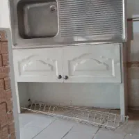 کابینت آبچگان به همراه سینک|آب‌چکان و نظم‌دهنده ظروف|پاکدشت, حصار امیر|دیوار