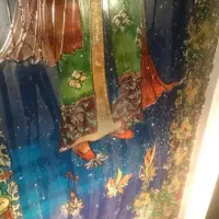 نقاشی مینیاتور ویترای عتیقه آنتیک درب چوبی قدیمی|کلکسیون اشیاء عتیقه|تهران, اکباتان|دیوار