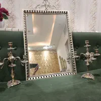 آینه شمعدان برنزی