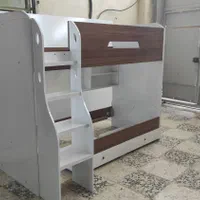 تخت دو طبقه مدرن با قابلیت تبدیل به یک نفره|تخت و سرویس خواب|خمینیشهر, |دیوار