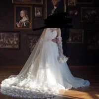 لباس عروس ترک گل برجسته