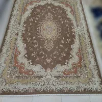 فرش نه متری یک جفت نگین مشهد گل ابریشم دار|فرش|ارومیه, |دیوار