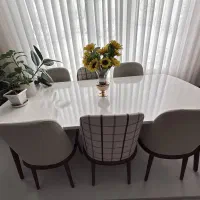 میز نهارخوری ۶نفره|میز و صندلی غذاخوری|خرمدره, |دیوار