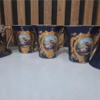 صبحانه خوری لمونژ ایتالیایی لیلی مجنون طلاکوب اصل|ظروف سرو و پذیرایی|تهران, سلیمانی|دیوار