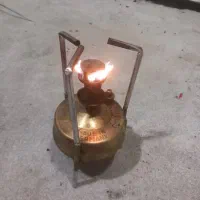 چراغ پریموس تمام برنجی آلمانی قدیمی اصل|کلکسیون اشیاء عتیقه|خاوران, |دیوار