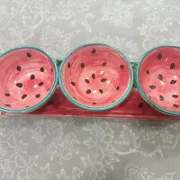 ظروف طرح هندوانه مخصوص شب یلدا|صنایع دستی و سایر لوازم تزئینی|فرخشهر, |دیوار