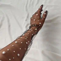 دستکش توری مجلسی