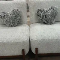 کوسن خز خرگوشی مدل قلب