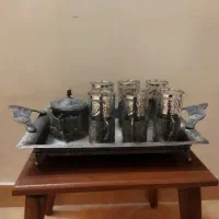 چای خوری استکان پیوتر سیلور|ظروف سرو و پذیرایی|ری, شهید غیوری (ابن باویه)|دیوار