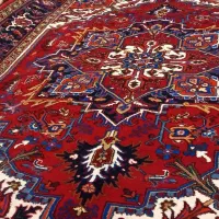 یک جغت (۲عدد) فرش نه متره هریس|فرش|میانه, |دیوار