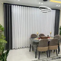 فر و ش انواع پرده های مینیمال و پانچ (اقساطی)|پرده، رانر، رومیزی|رشت, کوی حسینی|دیوار