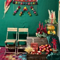 عکس با دکور یلدایی|خدمات پذیرایی، مراسم|کرج, حیدرآباد|دیوار